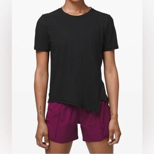 Lululemon Angle Your Strength SS- Black/ Size 10